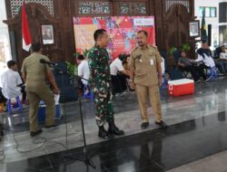 .Dandim Pemalang Bersama Anggota Mengikuti Bakti Sosial Donor Darah