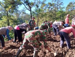 Koramil Watukumpul Gelar Karya Bakti di Lokasi TMMD Reguler 122 Tahun 2024