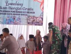 Launching Program Makan Bergizi Gratis SPPG Yayasan Karya Anugrah Bangsa di Desa Bulakan