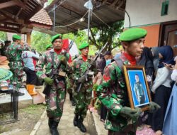 Dandim Pemalang Pimpin Upacara Persemayaman dan Pemakaman Militer Almarhum Peltu Purwoko