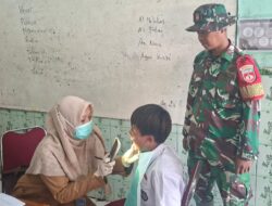 Dinkes Bersama Satgas TMMD 127 Brebes Gelar Pemberian TAF di SDN Cikuya 01