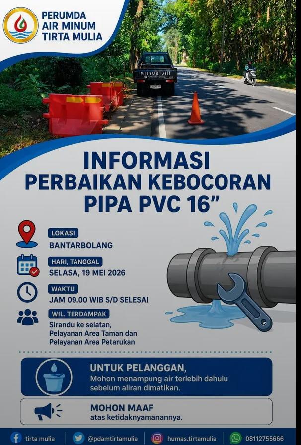 Informasi Perbaikan Pipa PVC 16 inch Di Bantar bolang 1 IMG 20260518 WA0043
