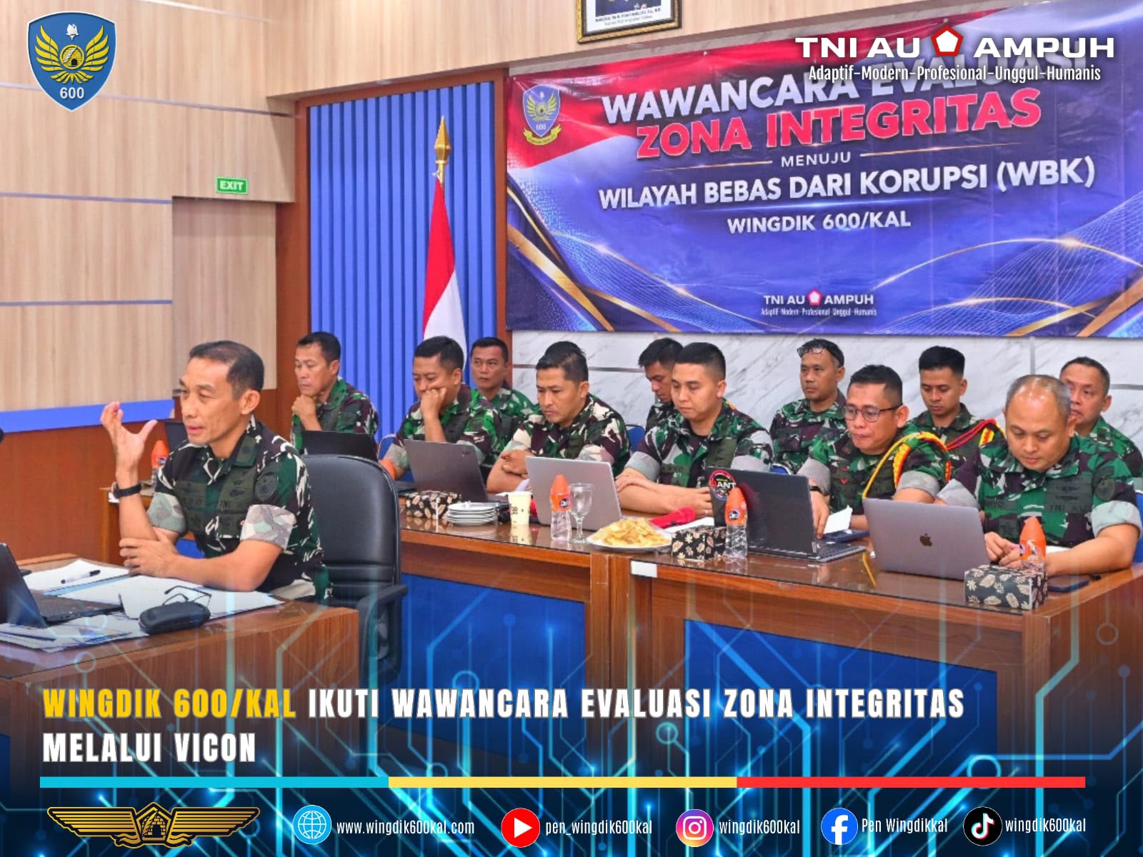 Wujudkan Tata Kelola Bersih, Wingdik 600/Kal Ikuti Evaluasi Zona Integritas Mabes TNI 1 IMG 20261003 WA0026